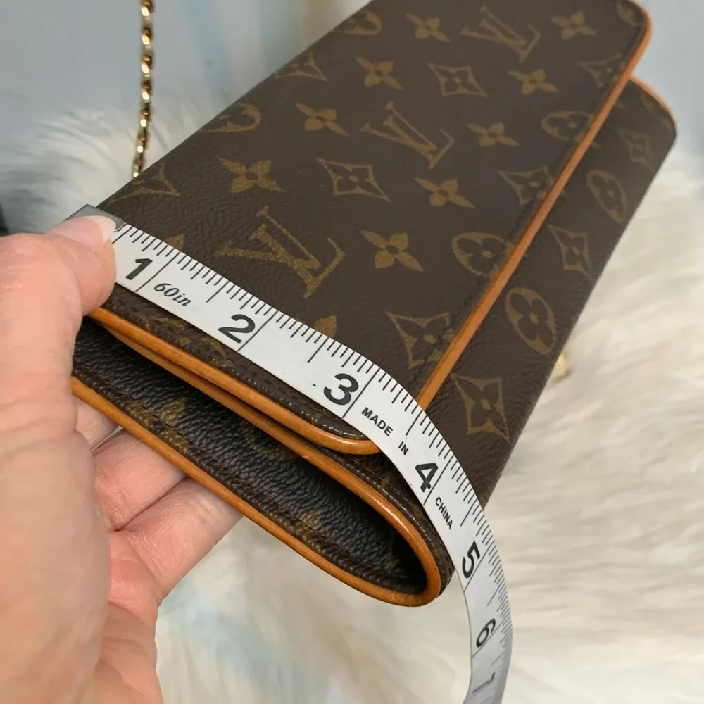1999 authentic Louis Vuitton Twin Pochette GM crossbody w free chain - Picture 10 of 16